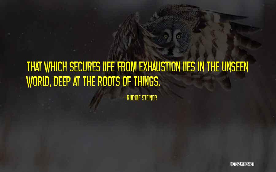 Exhaustion From Life Quotes By Rudolf Steiner Exhaustion From Life Quotes By Rudolf Steiner