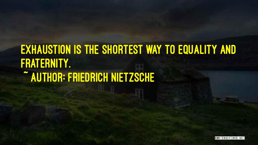 Exhaustion Quotes By Friedrich Nietzsche