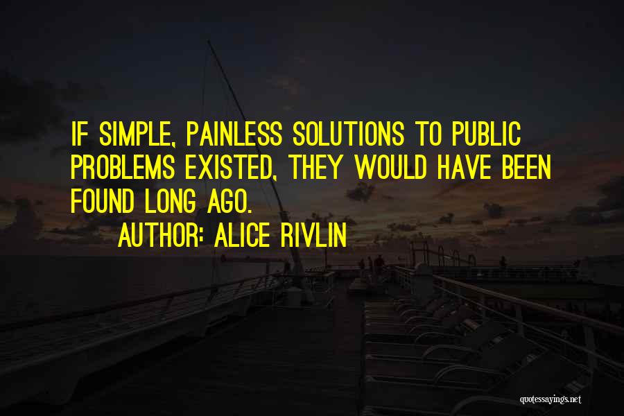 Existed Quotes By Alice Rivlin