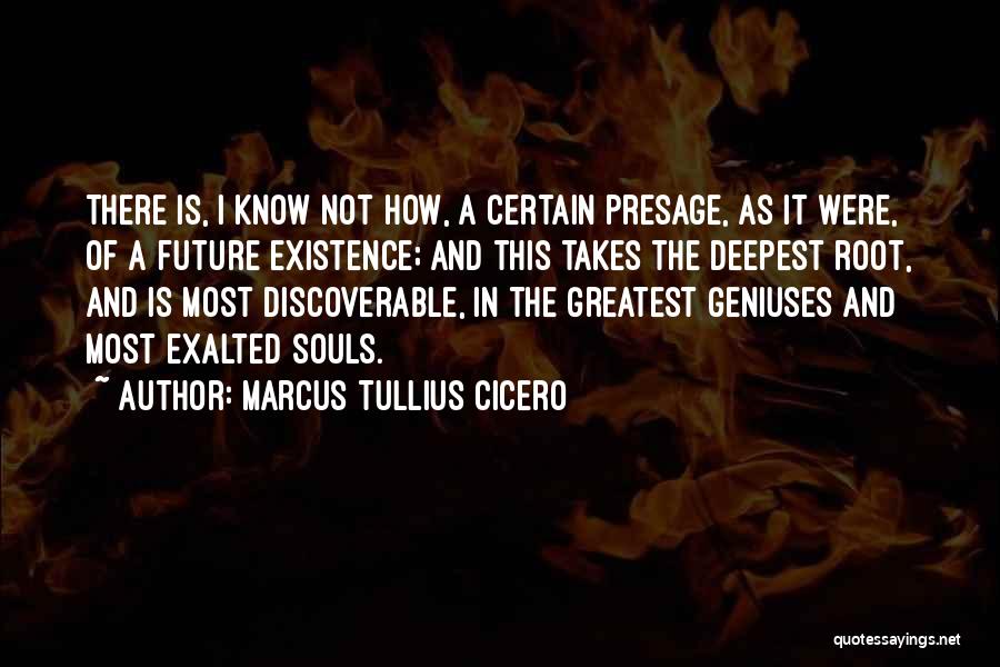 Existence Of Soul Quotes By Marcus Tullius Cicero