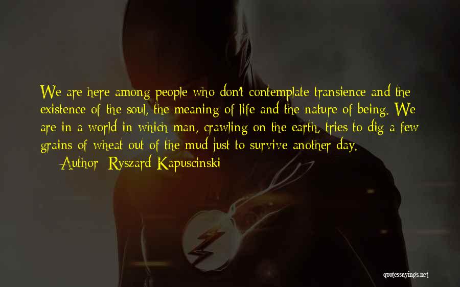 Existence Of The Soul Quotes By Ryszard Kapuscinski