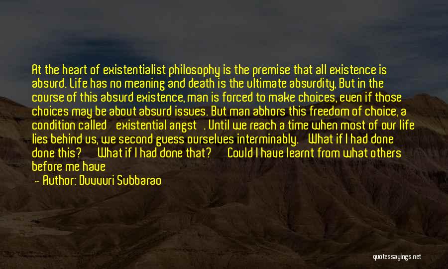 Existentialism Absurdity Quotes By Duvvuri Subbarao
