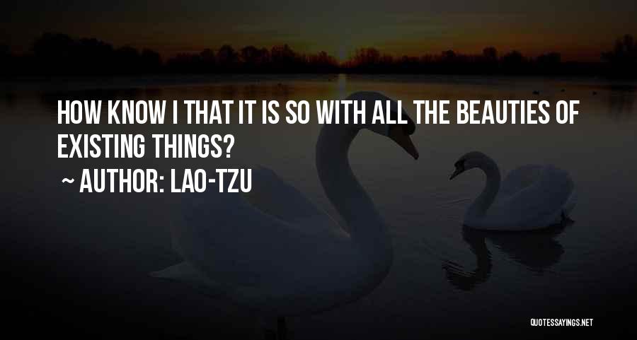Existing Quotes By Lao-Tzu