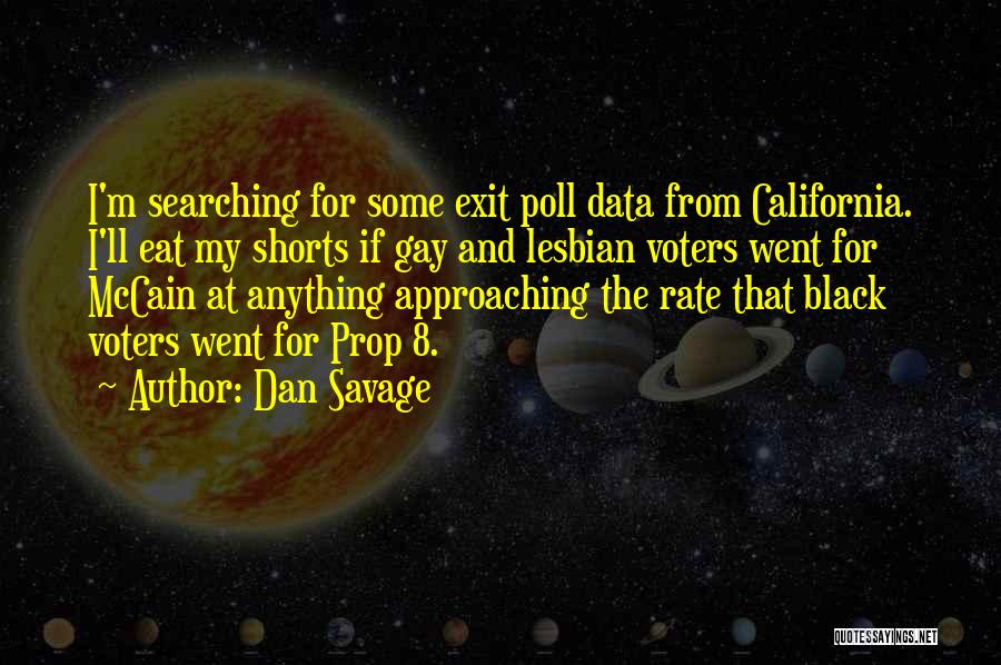 Exit Poll Quotes By Dan Savage