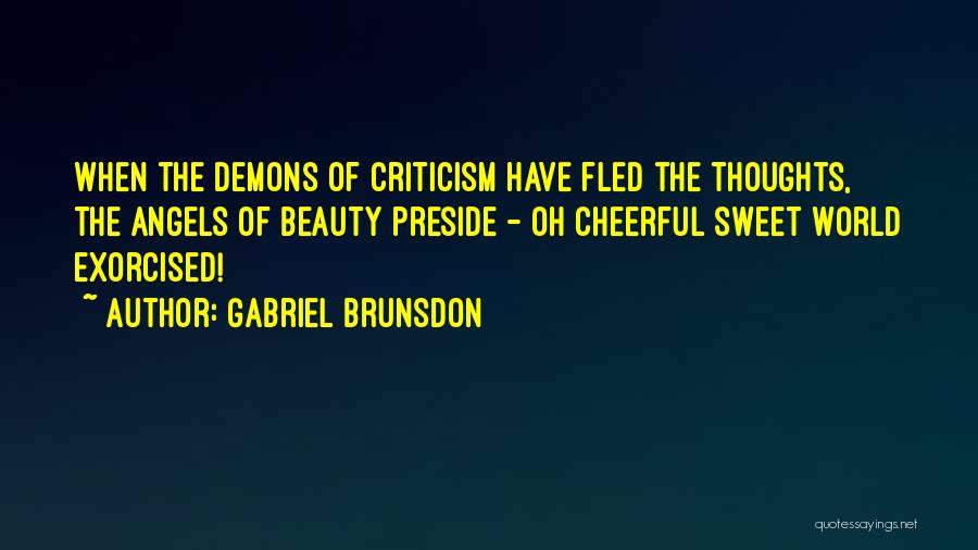 Exorcism Quotes By Gabriel Brunsdon