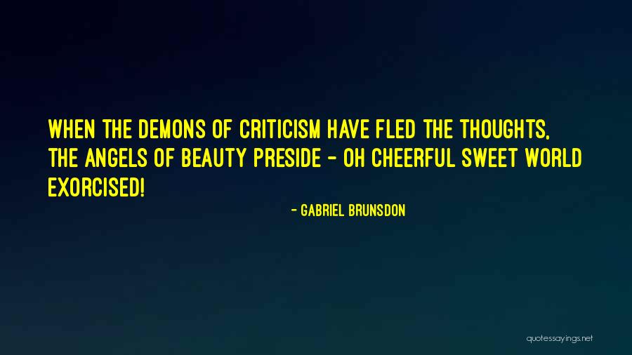 Exorcism Quotes By Gabriel Brunsdon