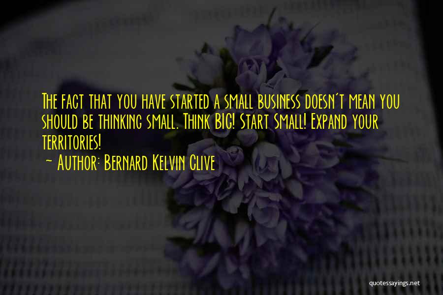 Expand Business Quotes By Bernard Kelvin Clive