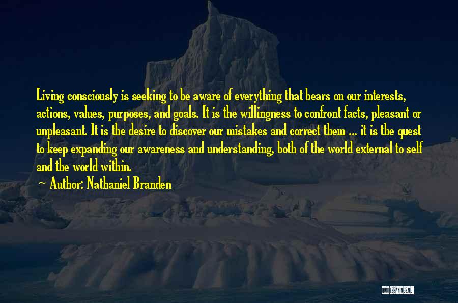 Expanding Awareness Quotes By Nathaniel Branden