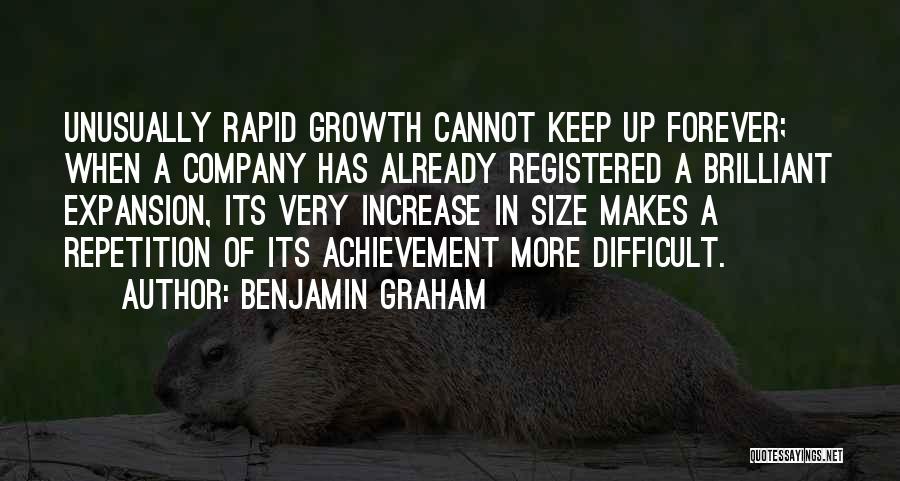 Expansion Growth Quotes By Benjamin Graham