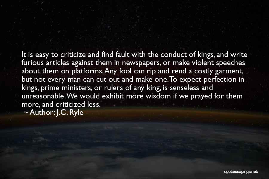 Expect Less Quotes By J.C. Ryle