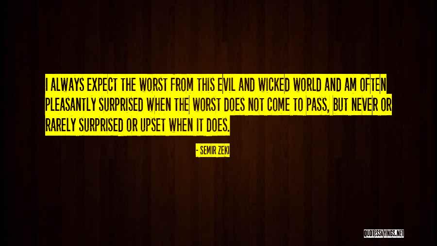 Expect The Worst Quotes By Semir Zeki Expect The Worst Quotes By Semir Zeki