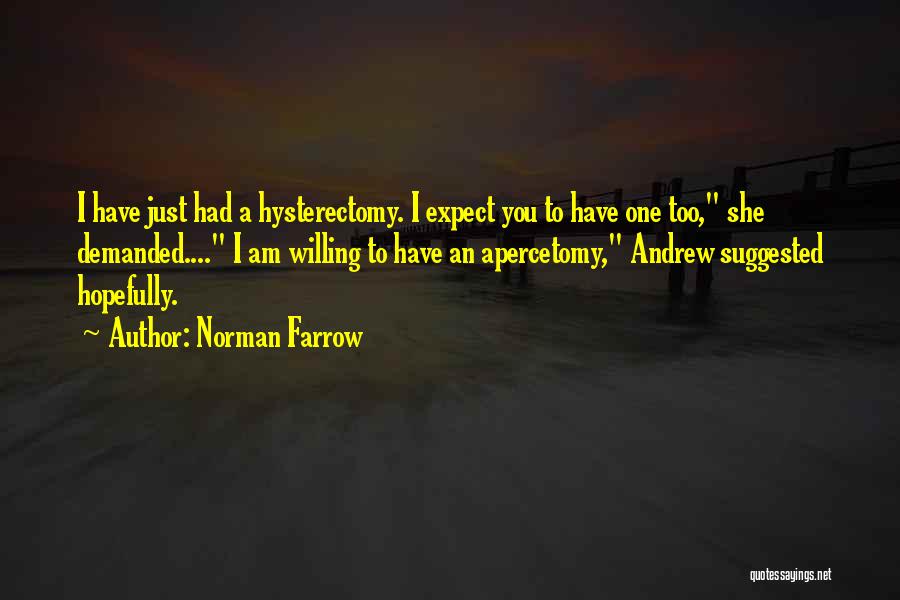 Expect Too Much From Others Quotes By Norman Farrow