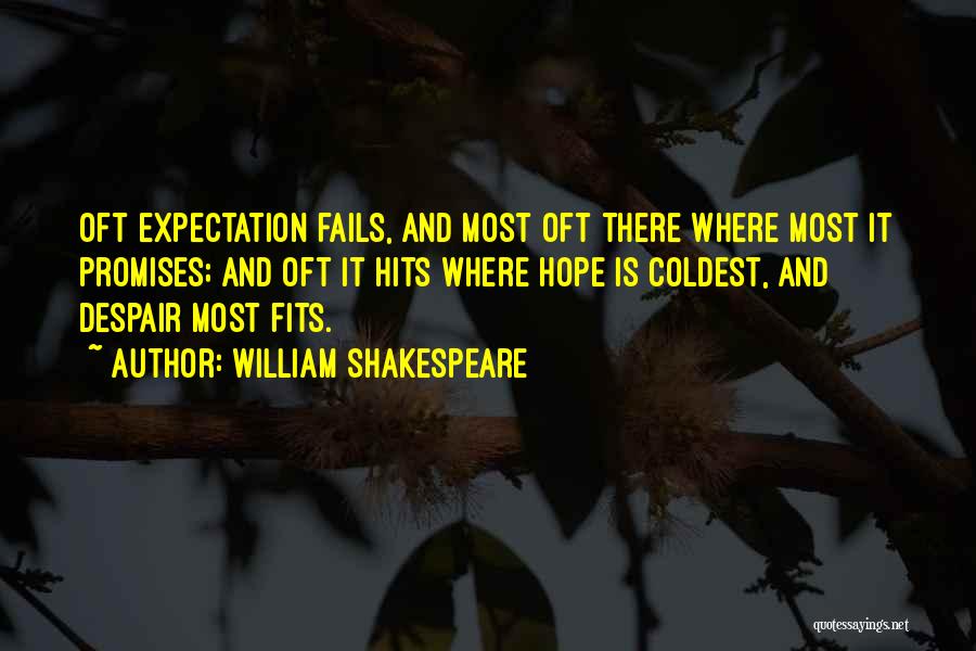 Expectation And Hope Quotes By William Shakespeare
