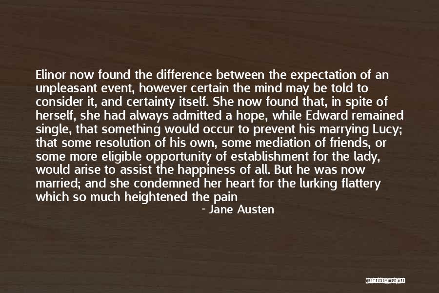 Expectation And Pain Quotes By Jane Austen