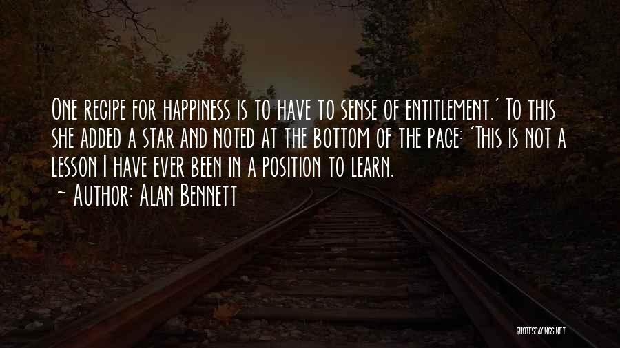 Expectations And Happiness Quotes By Alan Bennett