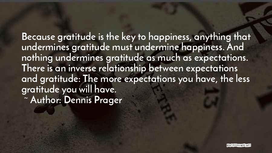 Expectations And Happiness Quotes By Dennis Prager