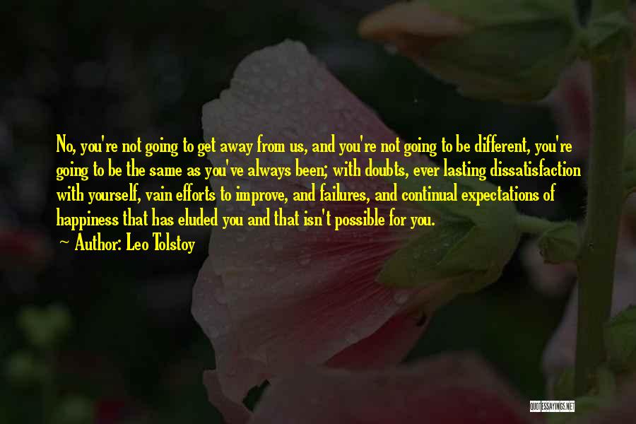 Expectations And Happiness Quotes By Leo Tolstoy