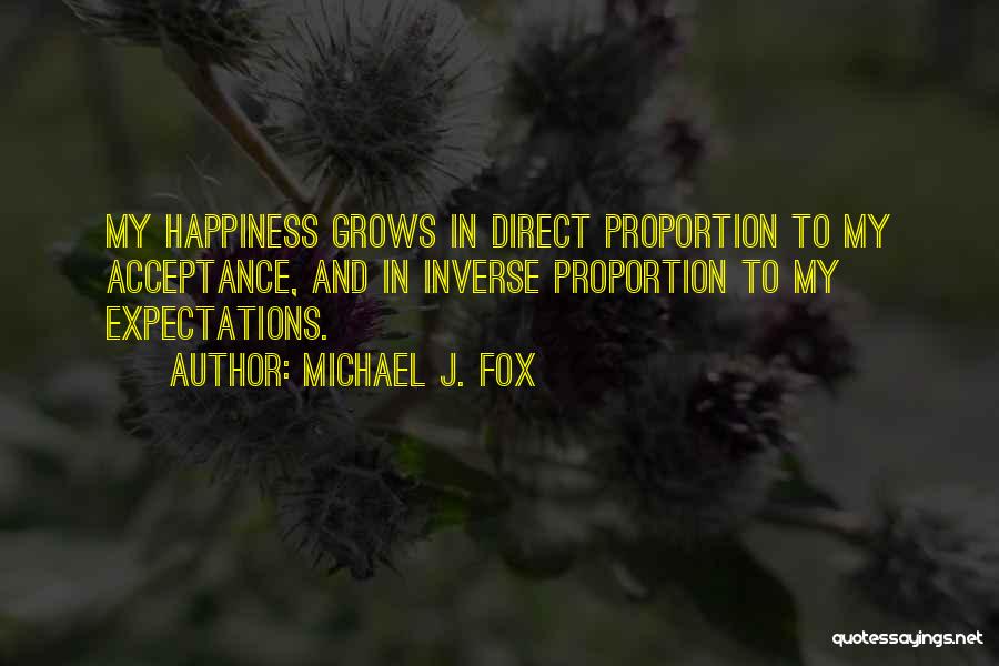 Expectations And Happiness Quotes By Michael J. Fox