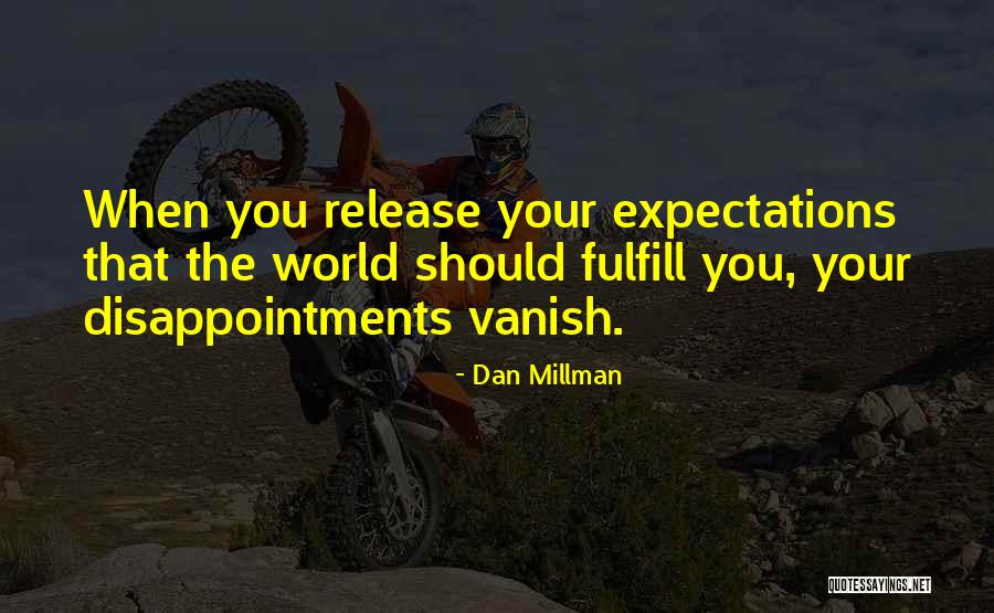 Expectations Disappointments Quotes By Dan Millman