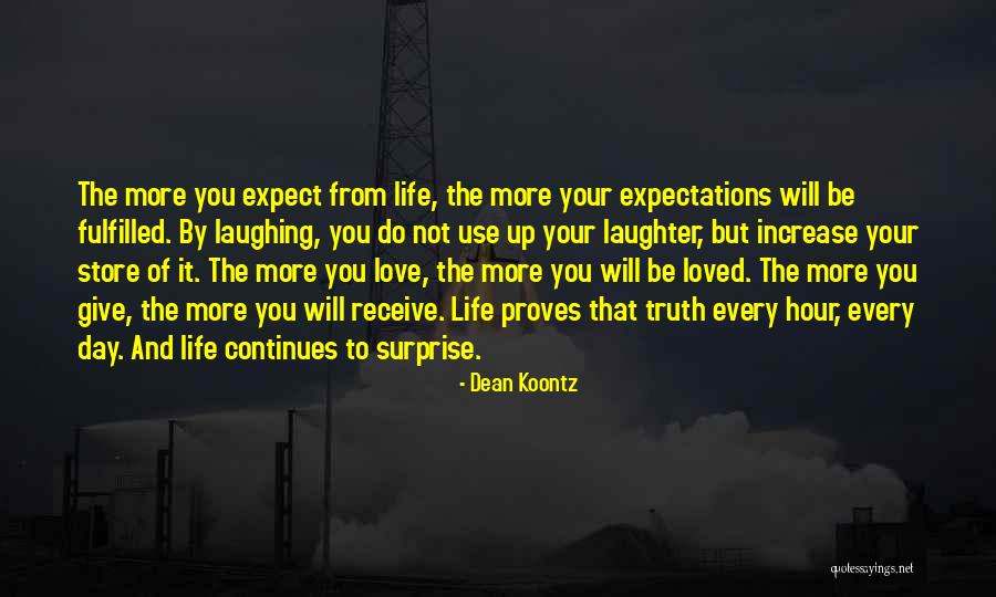 Expectations Fulfilled Quotes By Dean Koontz