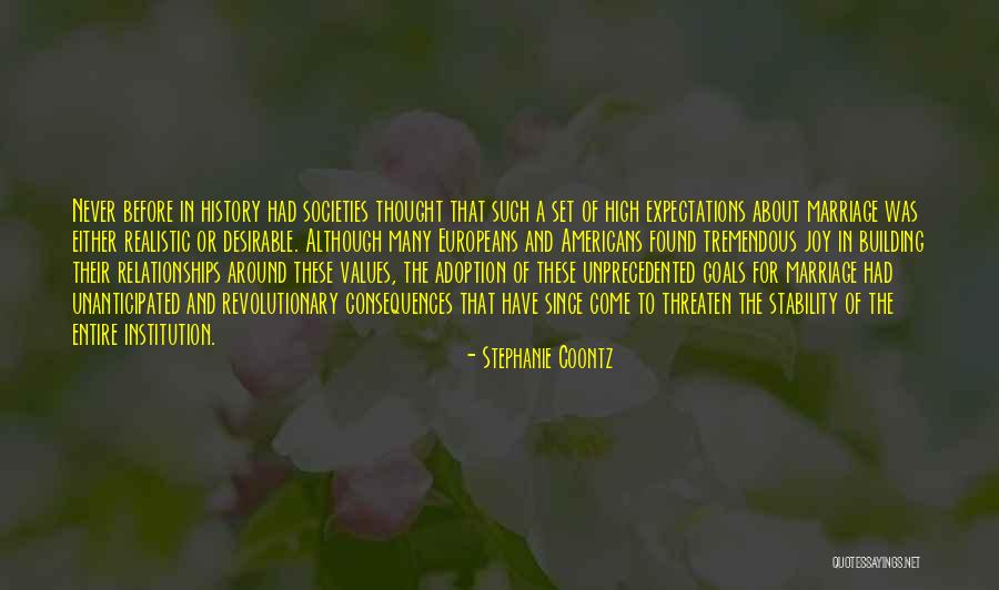 Expectations In Relationships Quotes By Stephanie Coontz Expectations In Relationships Quotes By Stephanie Coontz