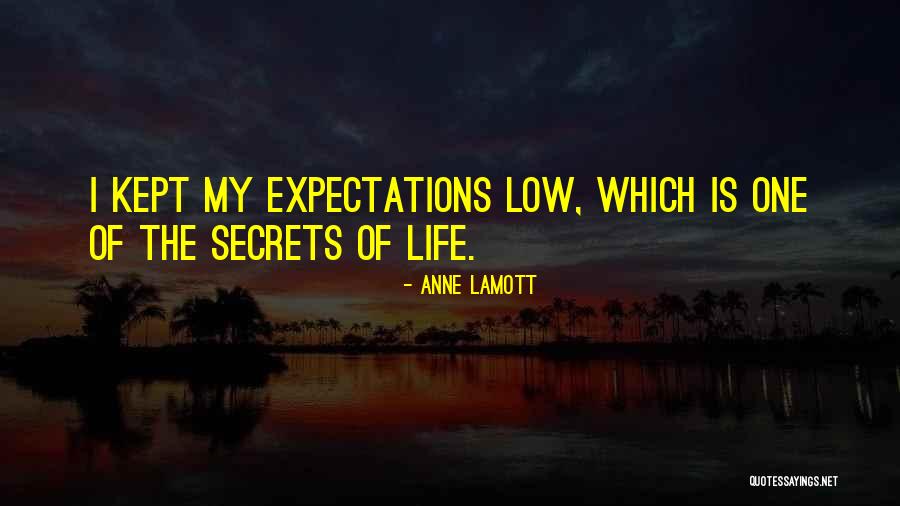 Expectations Low Quotes By Anne Lamott