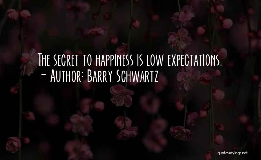 Expectations Low Quotes By Barry Schwartz