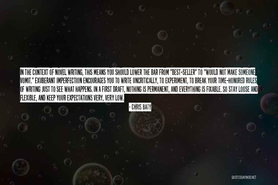 Expectations Low Quotes By Chris Baty Expectations Low Quotes By Chris Baty