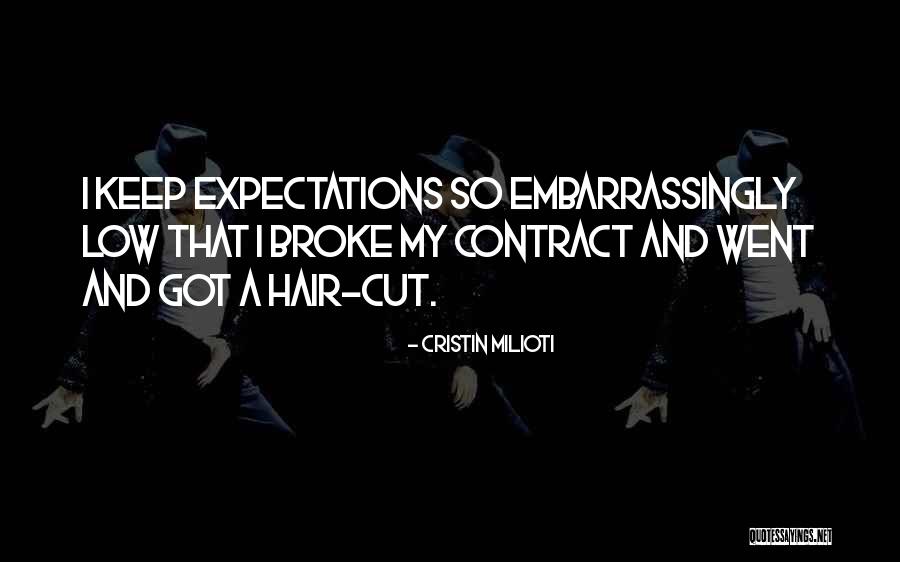 Expectations Low Quotes By Cristin Milioti