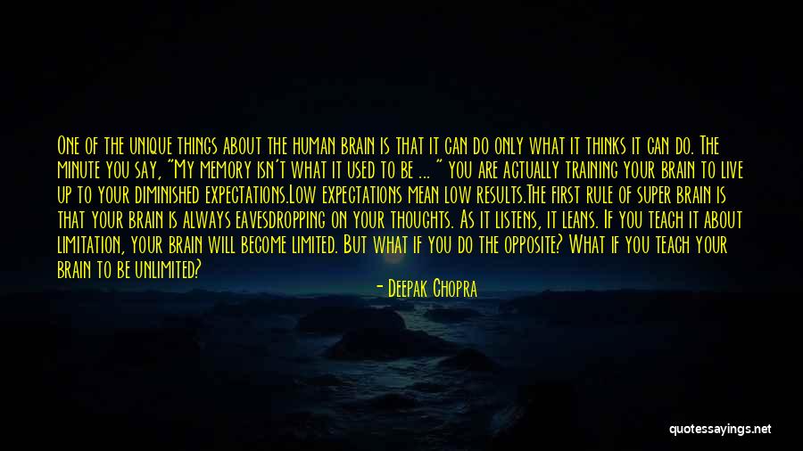 Expectations Low Quotes By Deepak Chopra