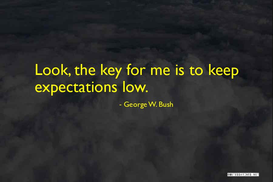 Expectations Low Quotes By George W. Bush Expectations Low Quotes By George W. Bush