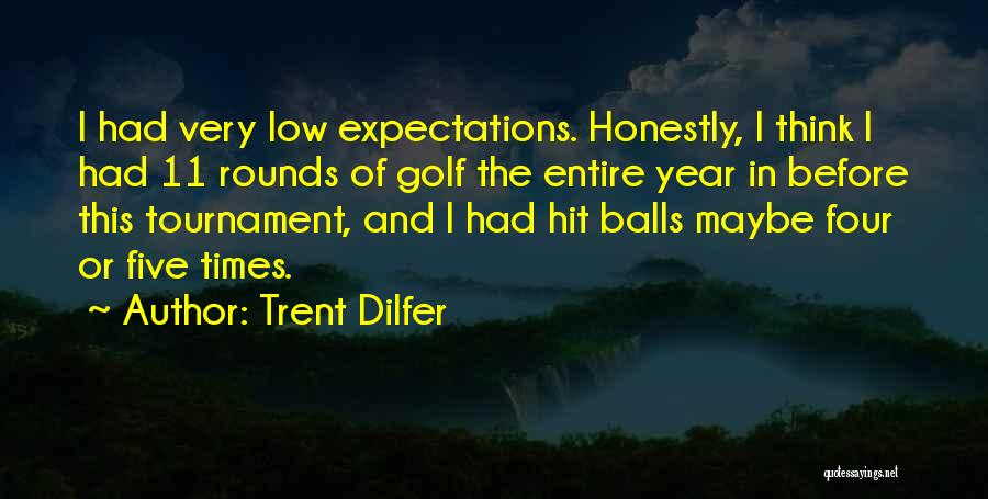 Expectations Low Quotes By Trent Dilfer