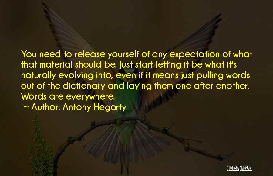 Expectations Of Yourself Quotes By Antony Hegarty