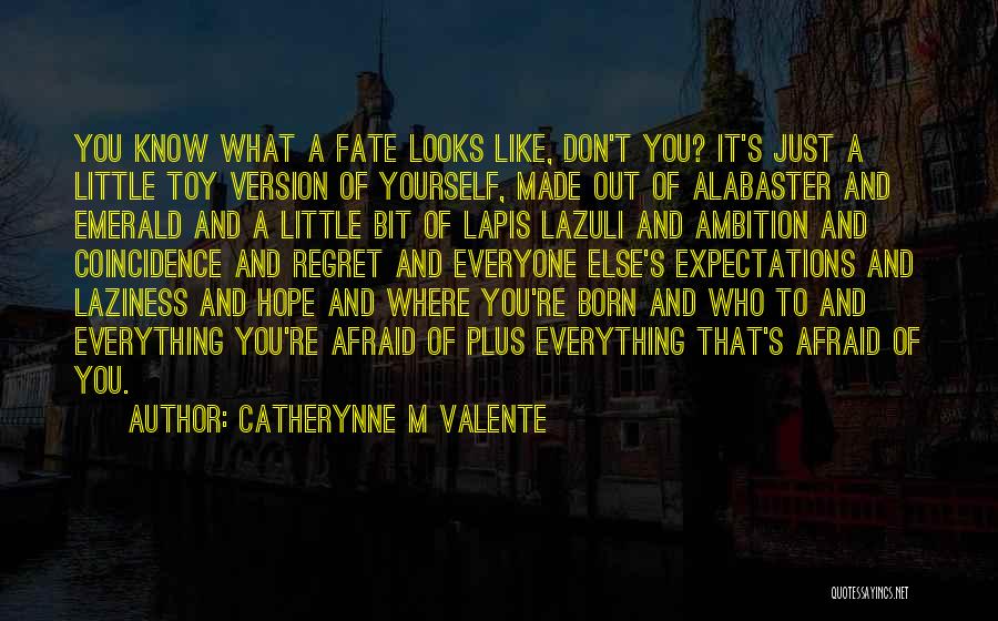 Expectations Of Yourself Quotes By Catherynne M Valente