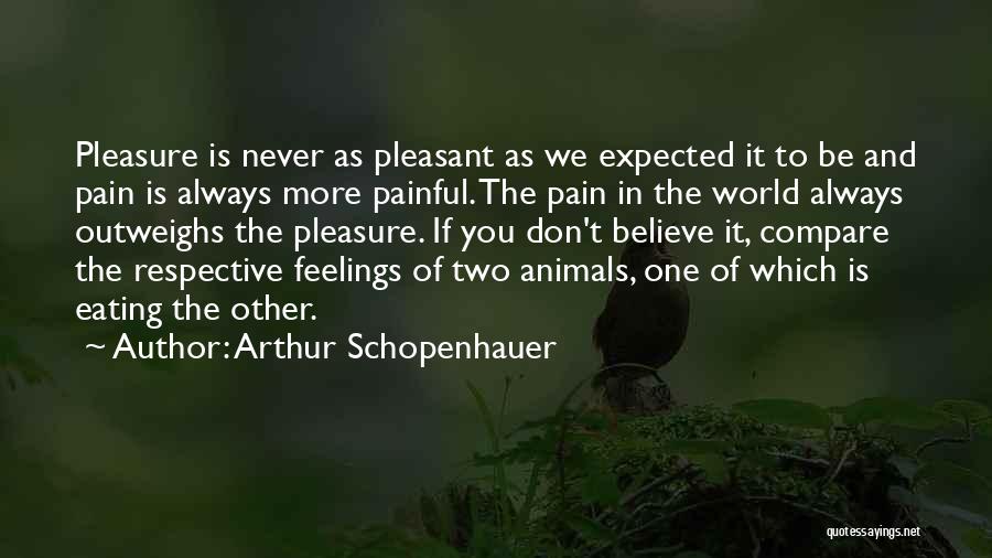 Expected Pain Quotes By Arthur Schopenhauer