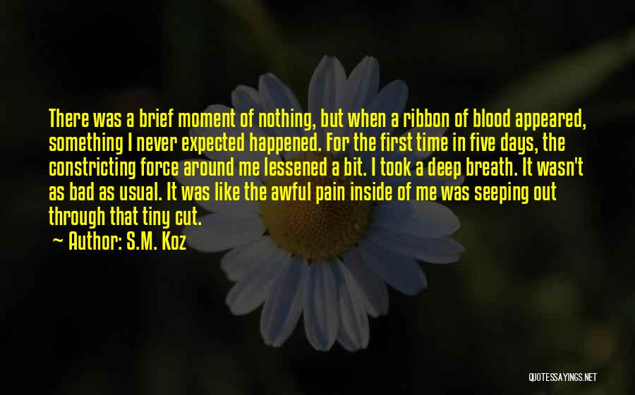 Expected Pain Quotes By S.M. Koz