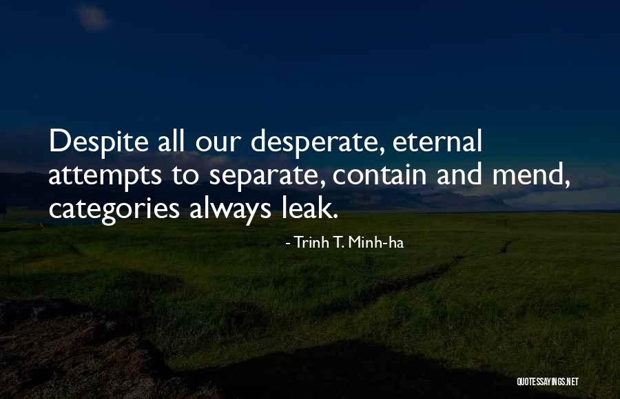 Expecting Excellence Quotes By Trinh T. Minh-ha Expecting Excellence Quotes By Trinh T. Minh-ha