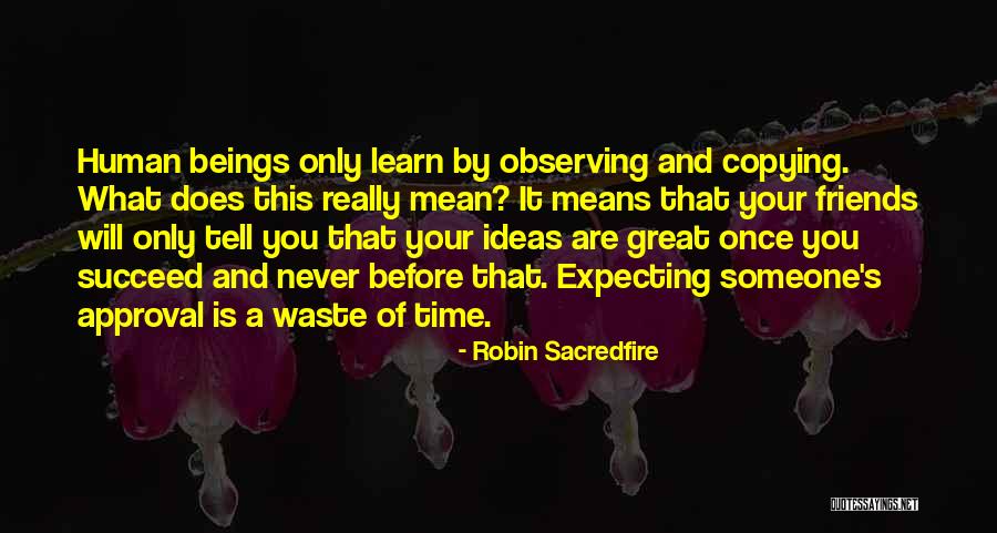 Expecting Great Things Quotes By Robin Sacredfire