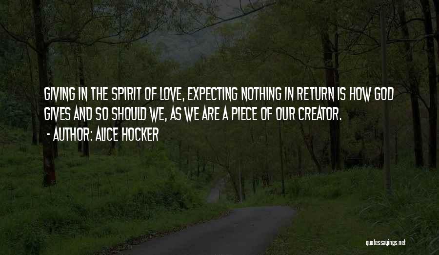 Expecting In Return Quotes By Alice Hocker