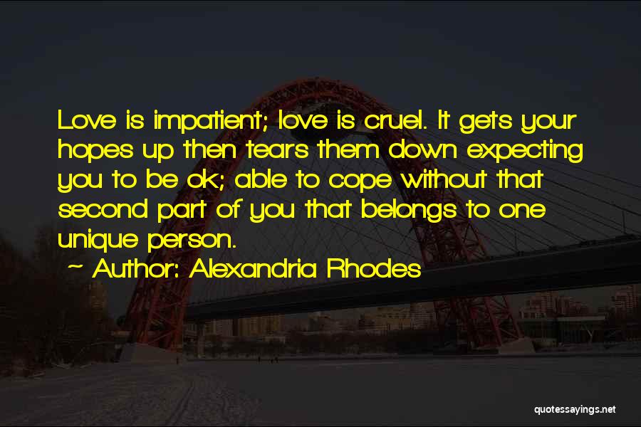 Expecting More From Yourself Quotes By Alexandria Rhodes