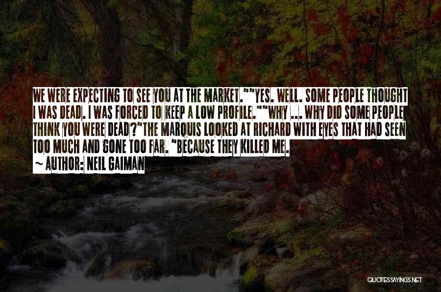 Expecting Too Much Quotes By Neil Gaiman