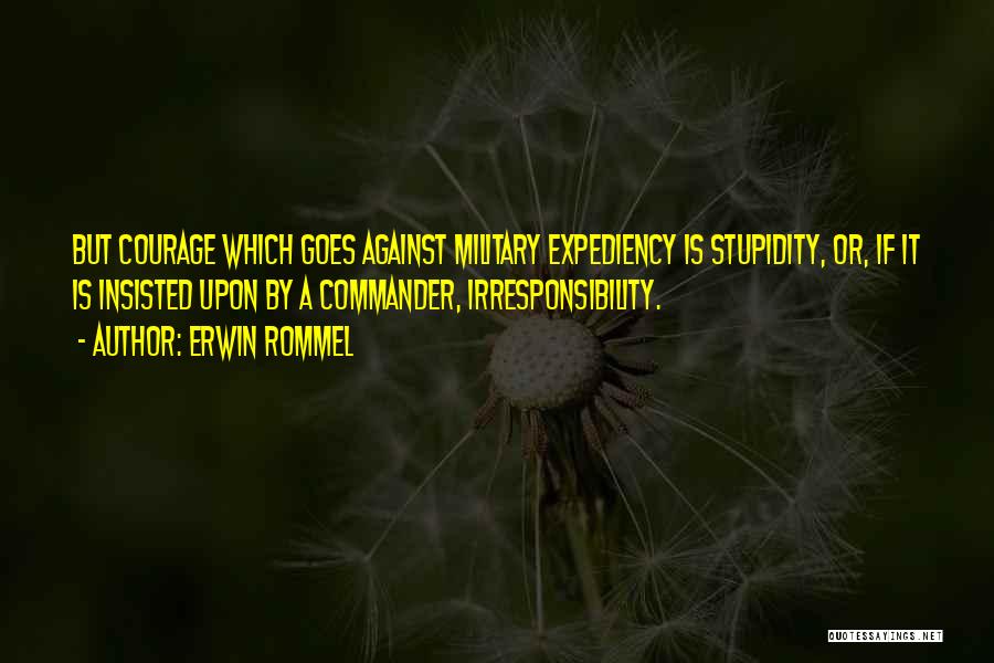 Expediency Quotes By Erwin Rommel