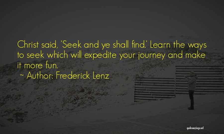 Expedite Quotes By Frederick Lenz