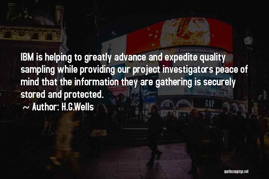 Expedite Quotes By H.G.Wells