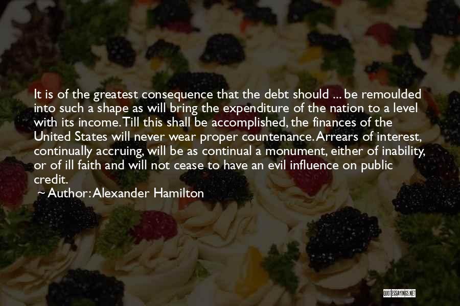 Expenditure Quotes By Alexander Hamilton