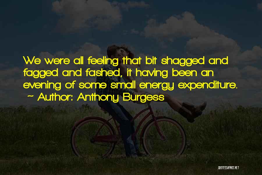 Expenditure Quotes By Anthony Burgess