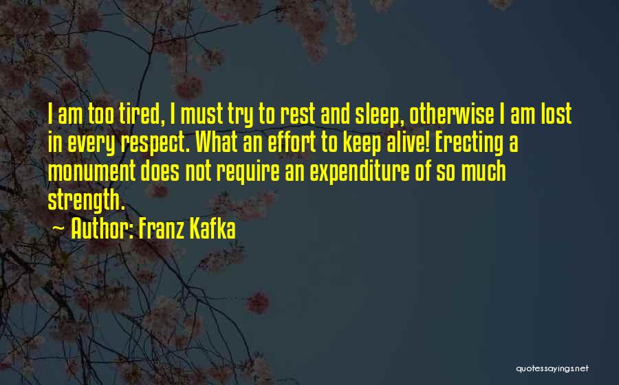 Expenditure Quotes By Franz Kafka