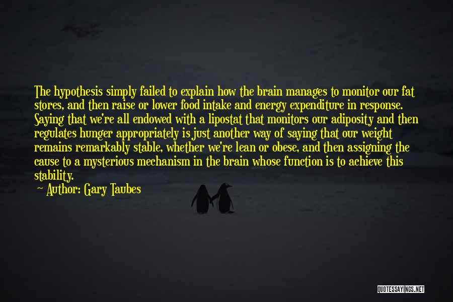 Expenditure Quotes By Gary Taubes