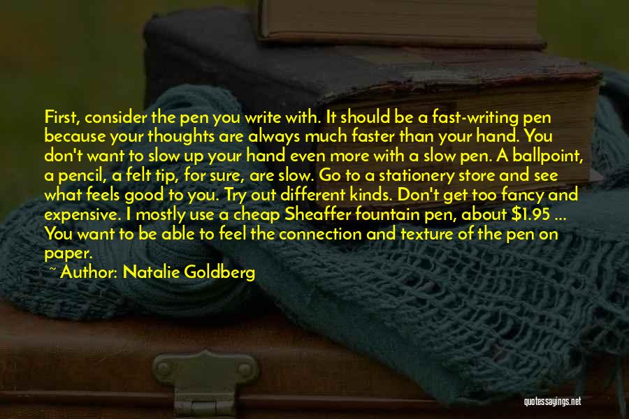 Expensive And Cheap Quotes By Natalie Goldberg