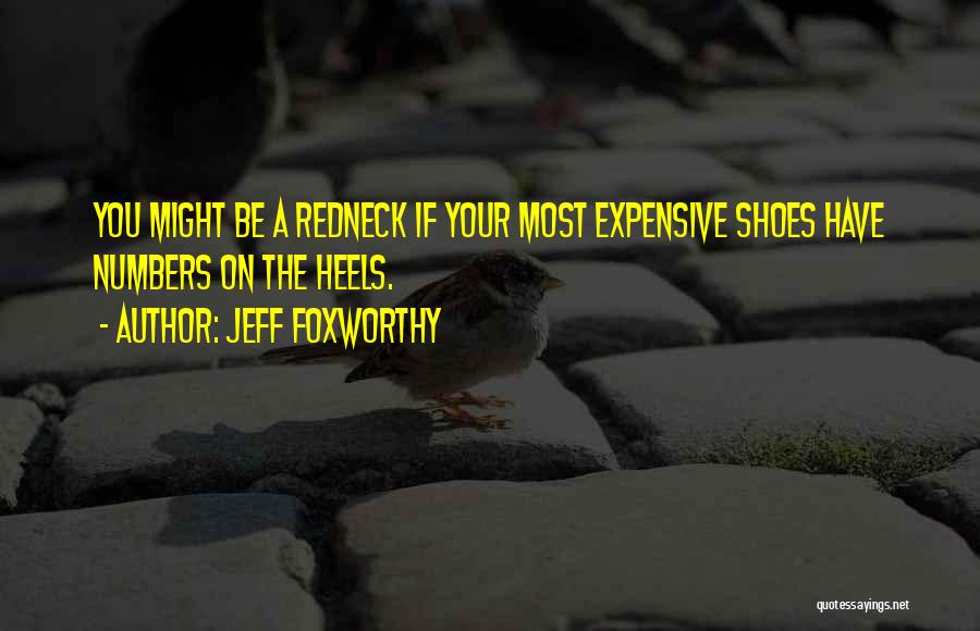 Expensive Shoes Quotes By Jeff Foxworthy